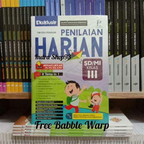 Jual Buku Penilaian Harian SD Mi Kelas 3 Edu Penguin Di Seller Indra