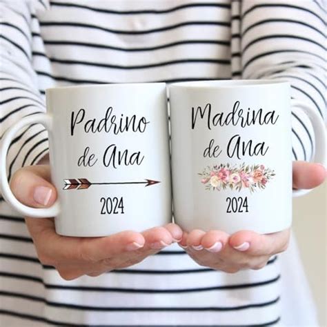 Pack De Dos Tazas Personalizadas Quieres Ser Mi Madrina Quieres Ser Mi