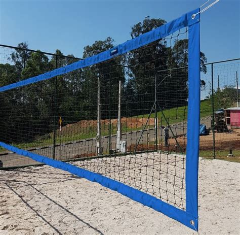 Rede Multiuso Azul Para Beach Tennis Futev Lei V Lei De Praia