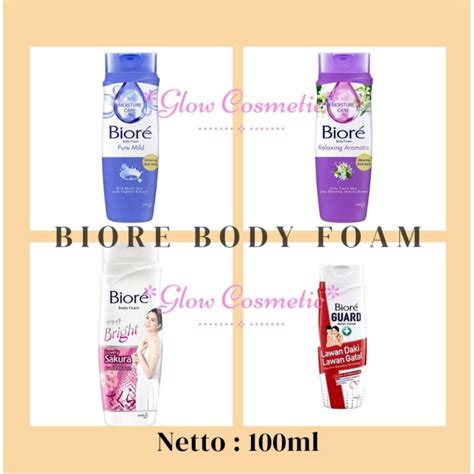 Jual BIORE Body Foam Relaxing White Scrub Lively Antibacterial Pure