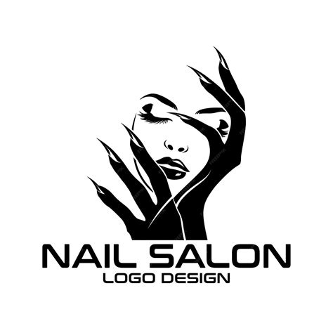 Premium Vector Nail Salon Vector Logo Design