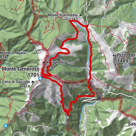 Scudellate Erbonne Bocchetta D Orimento Monte Generoso BERGFEX