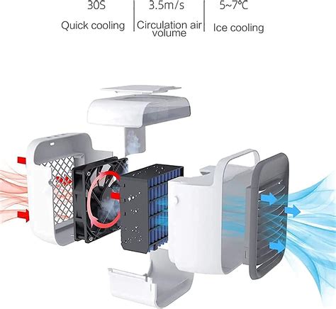 Portable Ac Blast Portable Ac Units With Handle Rechargeable Water