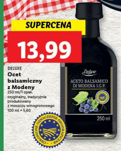 Promocja Ocet Balsamiczny Z Modeny Deluxe W Lidl