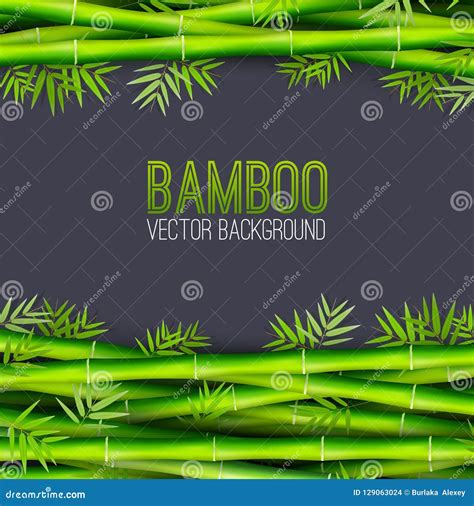 Concepto De Bambú Del Fondo Ejemplo Del Vector Desing Stock de