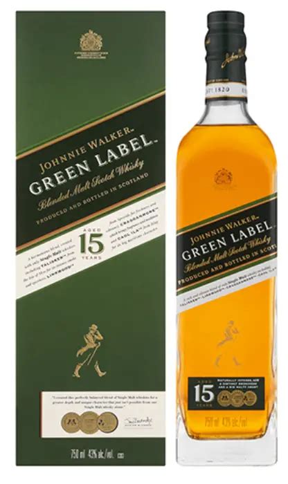 Ultra LiquorsJOHNNIE WALKER GREEN LABEL 750ML