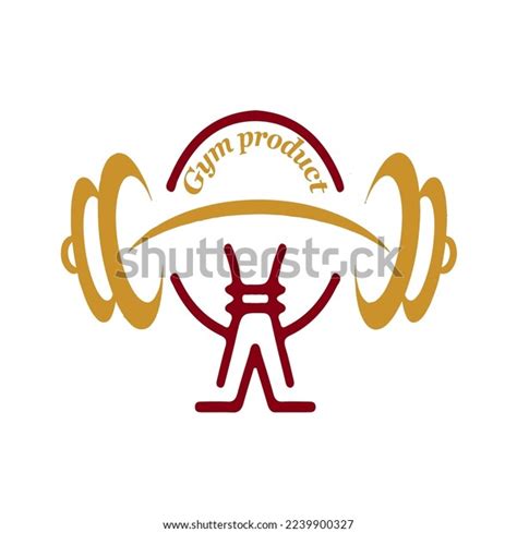 Warrior Fitness Gym Logo Design Template Stock Illustration