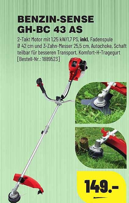 Benzin Sense Gh Bc 43 As Angebot Bei Leitermann Baumarkt