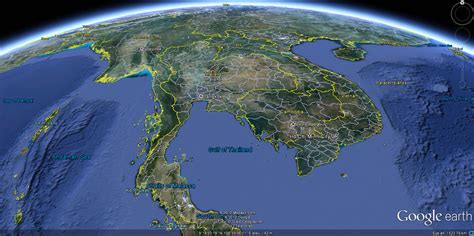 Thailand Earth Map