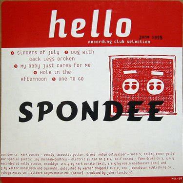 Spondee - Spondee - Reviews - Album of The Year