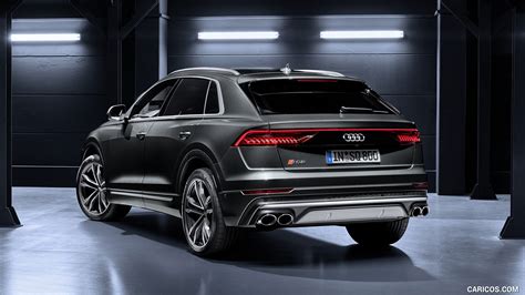 Audi SQ8 TDI 2020MY Color Daytona Gray Rear Three Quarter