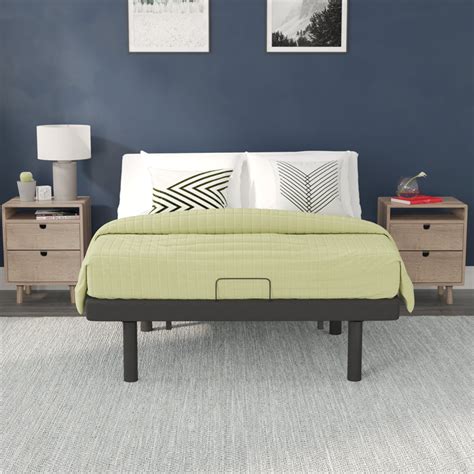 The Twillery Co® Overton Anti Skid Upholstered Adjustable Bed Base