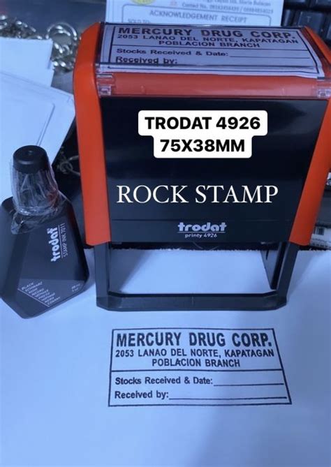 TRODAT 4926 Personalized Self Inking Stamp Lazada PH