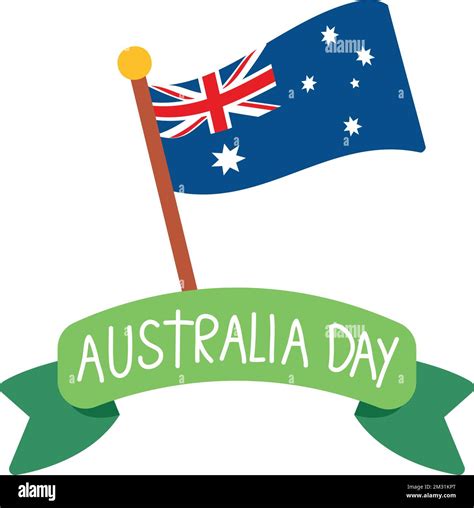 australia day flag Stock Vector Image & Art - Alamy