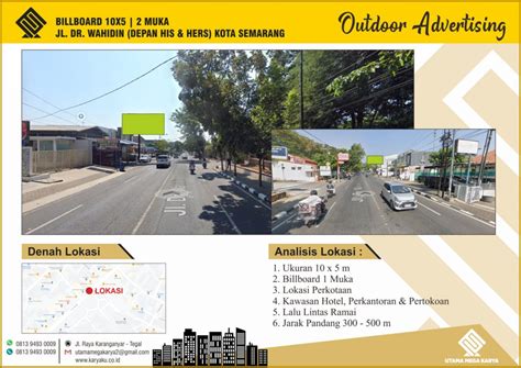 Sewa Titik Titik Bilboard Dan Baliho Semarang Jl DR Wahidin Depan