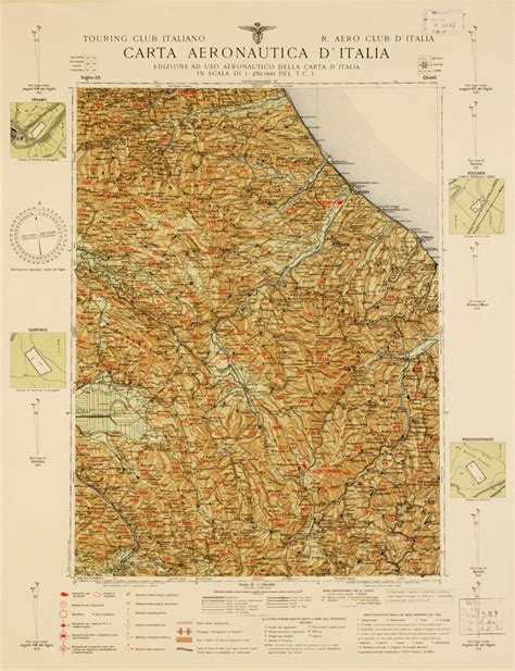 CARTA AERONAUTICA D ITALIA Foglio 29 CHIETI