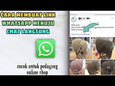 Cara Membuat Link Whatsapp Menuju Chat Langsung Youtube