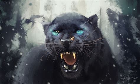 black panther, hd, superheroes, artwork HD Wallpaper