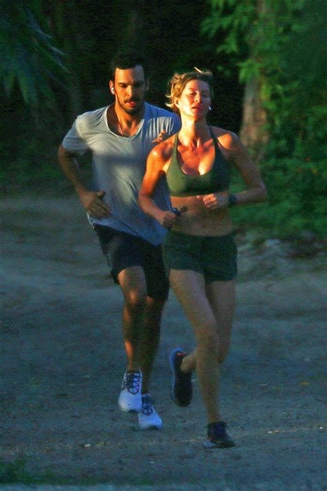 GISELE BUNDCHEN and Joaquim Valente Out Jogging in Costa Rica 01/14 ...