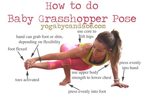 How To Do Baby Grasshopper Pose Yogabycandace