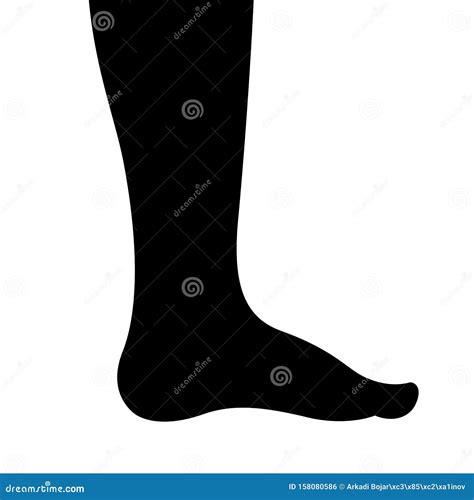 Human Leg Vector Silhouette Cartoondealer