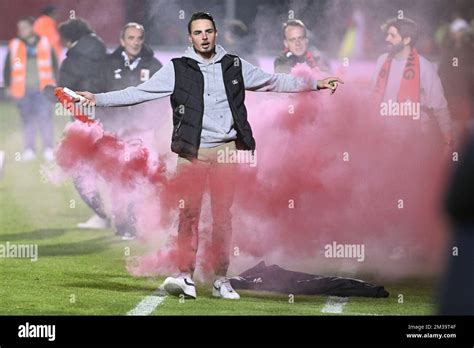 Fans Invade The Pitch And Riot After A Soccer Match Between A Team Rfc