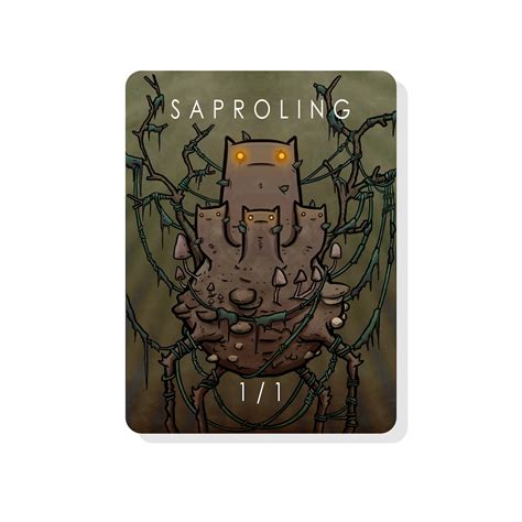 Saproling Token For Magic The Gathering Etsy