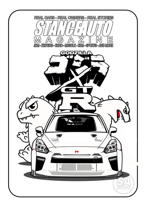 Jdm Car Colouring Book Etsy