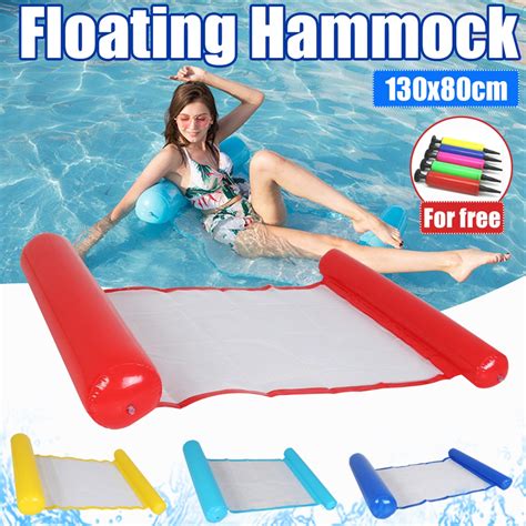 Rede Infl Vel De Gua Flutuante Flutuante Piscina Lounge Cama Cadeira