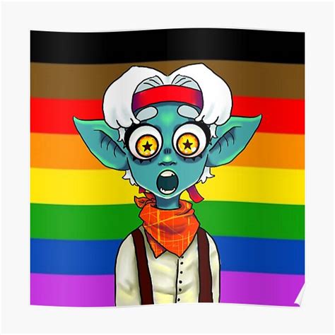 Gay Goblin Poc Inclusive Flag Poster For Sale By Saltyre Redbubble