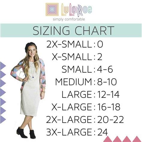 Lularoe Size Chart Most Accurate For Nicole And Cassie Lularoe