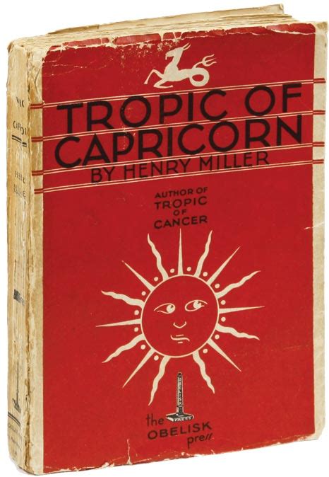 Tropic Of Capricorn Henry Miller First Edition