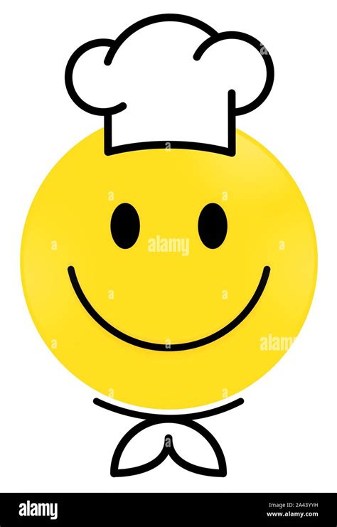 Smiley Face Yellow Chef Happy Smiley Emoji Vector Yellow Vector Happy