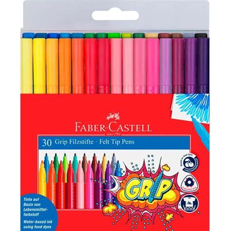 Faber Castell Pack Con 30 Rotuladores Grip Compre