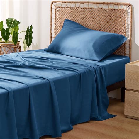 Bedsure Full Cooling Bed Sheets Set Rayon From Bamboo Silky Bedding