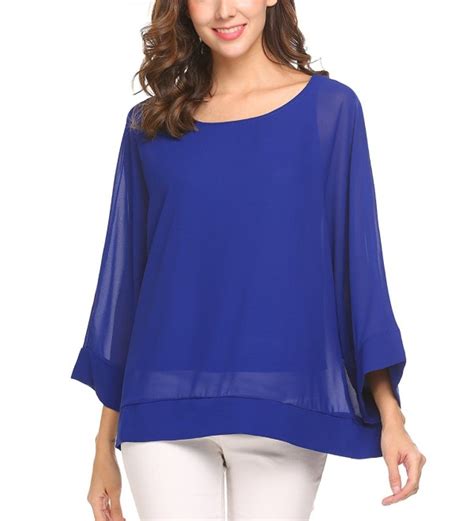 Womens Sunscreen Sexy Mesh Blouse Batwing Sleeve Chiffon Top Sheer T