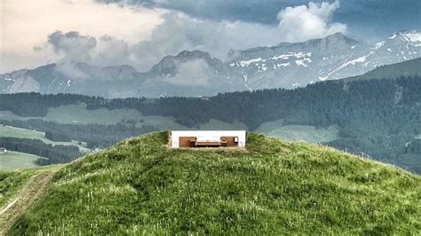 This hotel room in the Swiss Alps has no walls or a roof – but just ...