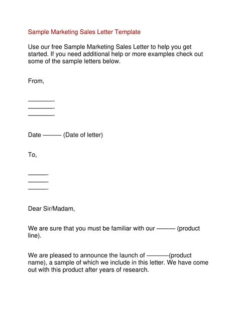 Free Printable Marketing Letter Template Drive Engagement Word Pdf