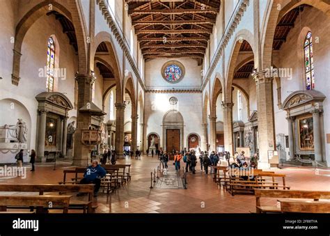 Santa Maria Novella, interior,Florence Stock Photo - Alamy