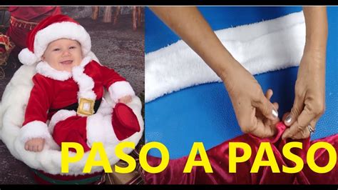 Como hacer Traje de Navidad para niño paso a paso YouTube