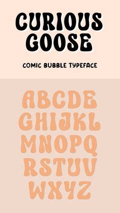 A Comic Bubble Typeface Di