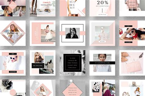 Fashion Instagram Post Templates #Photoshop#Format#compatible#audience ...