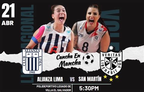 Sigue Alianza Lima Vs San Martín En Vivo Por La Liga Nacional De Voley