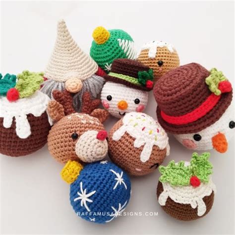 Crochet Christmas Baubles RaffamusaDesigns