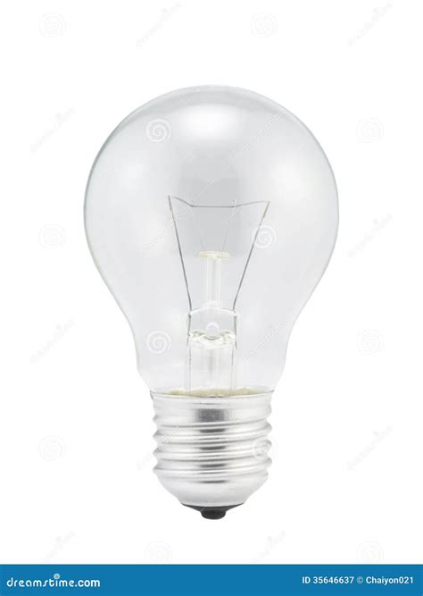 Light Bulb Isolated Stock Image Image Of Vertical Light