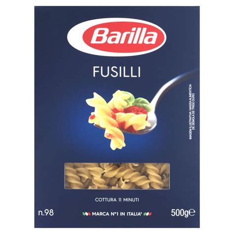 Macarrão De Sêmola Grano Duro Fusilli 98 Barilla Caixa 500g