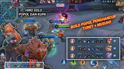 Terbaru Build Emblem Popol Dan Kupa Tersakit Combo Kill