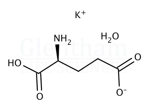 L Glutamic Acid Potassium Salt Monohydrate Cas 6382 01 0 Glentham Life Sciences