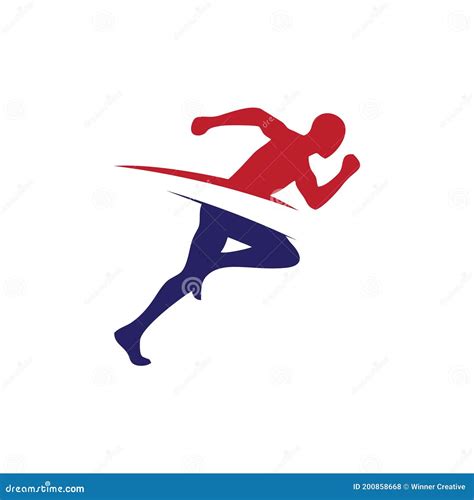 Running and Marathon Logo Vector Stock Vector - Illustration of ...