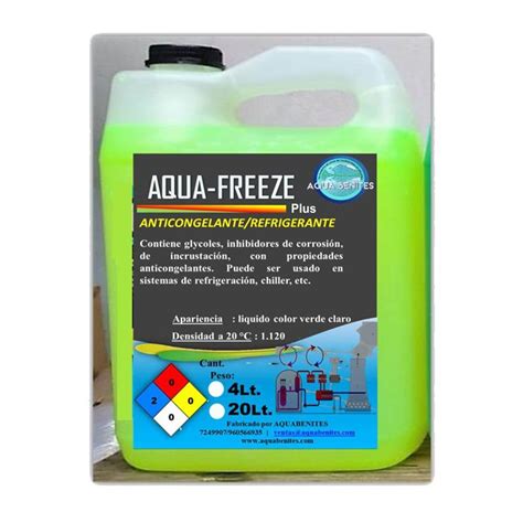 Refrigerante Anticongelante Aqua Freeze Insumos Químicos